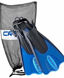 Cressi Palau Short Snorkeling Swim Fins with Mesh Bag